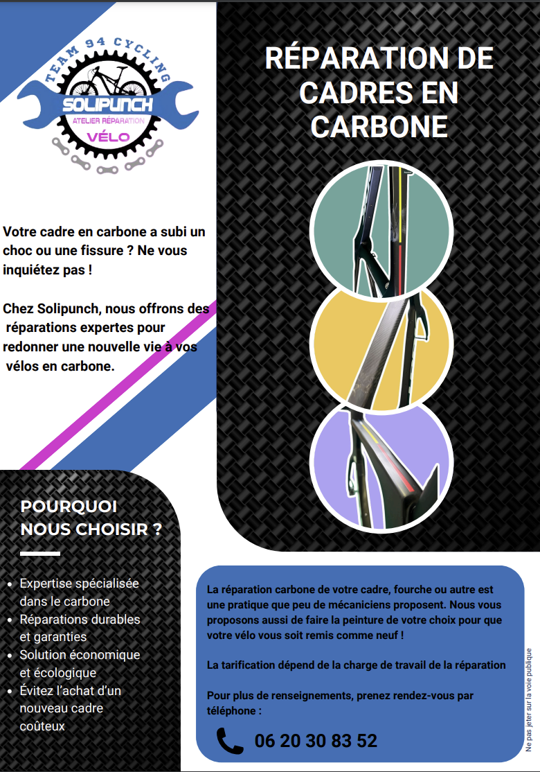 Affiche réparation carbone